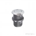 Pneumatické tlačítko 43mm chrom