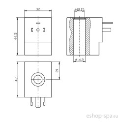 Cievka pre ventil 400501-3