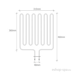 Náhradná špirála pre pec Harvia 1,5kW