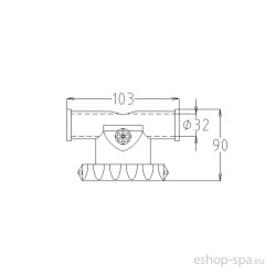 Napojenie 50/2x32 na motor SAP