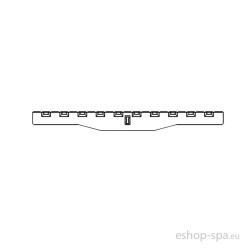 Bazénová mriežka LUX ohybná RAL - tvar V