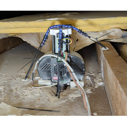 Ceiling turbo fan for saunas