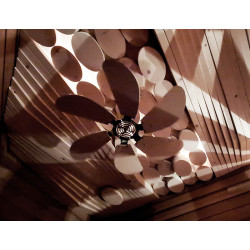 Ceiling turbo fan for saunas
